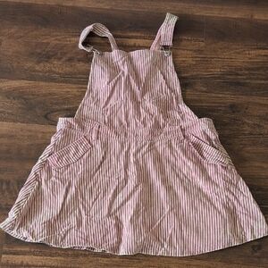 Striped Pink  Overall Skort